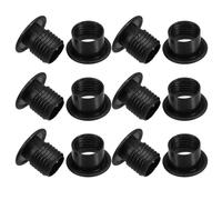 Hohopeti Lot de 6 Roulements de Plateau en Plastique Solide pour Foot 07 Mètre Pièces de Rechange Noires Accessoires de Réparation pour Tables de Foot Mouvement Fluide des Barres Jeu