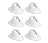 Hohopeti Lot de 6 Supports en Silicone pour Gel à Ongles Blanc, Bases Antidéversement pour Flacons de Vernis, Organisateurs Solide et Résistants pour Accessoires Nail Art Professionnels