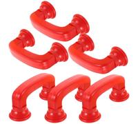 Hohopeti Lot de 6 Téléphones Chuchotants en Plastique Rouge, Éducatif Retour Auditif, pour Apprentissage Lecture et Correction Prononciation, Adapté aux Tout-Petits et Jeux D’Imitation