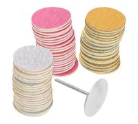 Hohopeti Lot de 60 Disques de Ponçage 25 Mm pour Lime à Ongles Électrique, Grains 80 180 240 Sable Fin et Grossier, Patins de Ponçage Polyvalents pour Pieds, Élimination des Peaux Mortes