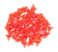 Hohopeti Lot de 60 Set de Dés Polyédriques en Acrylique Transparent Rouge Dés pour Jeux de Société Multiples Faces pour Garçon et Filles et Soirées de Jeu