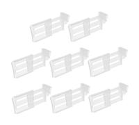 Hohopeti Lot De 8 Clips De Séparation Réglables Pour Porte Latérale De Réfrigérateur, Séparateurs Extensibles Pour Tiroir, Organisateurs Compacts Pour Rangement Optimisé Du Congélateur