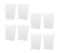Hohopeti Lot de 8 Housses de Protection Antigel pour Plantes d'Extérieur en Tissu Non Tissé Blanc 06M X 08M Cordon de Serrage Réglable Couverture Végétale Hiver Résistante Gel Vent