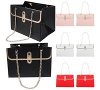 Hohopeti Lot de 8 Paquet Présents pour Fleurs en Papier Épais Réutilisables Format Rectangulaire Couleurs Assorties pour Emballage Bouquets Mariage et Anniversaires