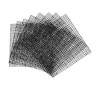 Hohopeti Lot de 8 Plaques de Filtration Inférieure pour Aquarium 30x30 Cm Noir Séparateurs en Plastique Grille Nid d'abeille 1 Cm Filet D'isolation pour Substrat et Reproduction, Améliore