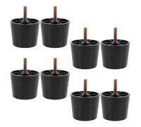 Hohopeti Lot de 8 Rehausseurs de Pieds de Canapé 50 Mm à Visser M8 en Plastique, Patins Réglables pour Meubles, Cale de Surélévation Adaptée pour Canapés, Lits et Armoires, Niveleurs