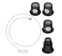 Hohopeti Loupe D’horloger Professionnelle Loupe De Réparation Verre Optique Haute Définition Kit 5 Pièces 5X 10x 15x 20x pour Entretien Montre Portable Et Léger