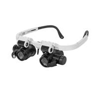 Hohopeti Loupe Frontale Binoculaire LED à Lentille Rétractable XXX Grossissement Élevé pour Réparation de Bijoux Horlogerie et Inspection Précise sans Batterie