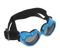 Hohopeti Lunettes de Soleil pour Petit Chien Forme Cœur Ajustables Lunettes Anti-Vent et Protection UV pour Chats et Chiens Accessoires pour Sorties en Plein Air