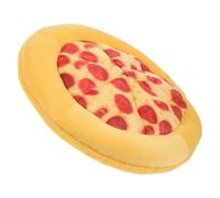 Hohopeti Mâcher pour Chiens Petits et Moyens Forme Pizza Peluche Interactive Couineur Amusant Renforçant Les Dents pour Animal Interactif et Entraînement Chewing