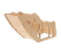 Hohopeti Maison Bois pour Hamster et Cochons Cachette Naturelle et Tunnel Ludique Accessoire Cage Rongeur Refuge Multifuntion pour Petits Animaux