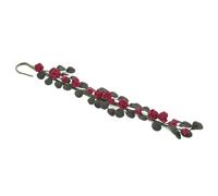 Hohopeti Maison de Poupée Guirlande Rose Artificielle Suspendue Décoration Fleurie Miniature Réaliste pour Accessoires de Jardin et Bricolage