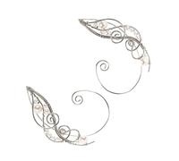 Hohopeti Manchettes D'oreilles Délicates en Cuivre pour Femmes, Boucles D'oreilles Elfes sans Perçage, Style Chic et Élégant, pour Toutes Occasions