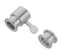 Hohopeti Manchon de Butée en Fer Chromé pour Broche à Rôtir Accessoires pour Barbecue à Gaz Jeu de 2 Pièces pour Cuisson Uniforme et Fixation Stable Compatible Rôtissoires Familiales et