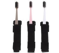 Hohopeti Manchon Handicapés pour en Couleur pour Patients Aléatoire Brossage Brosse à Dents Poils Souples Nylon, Manche en Plastique Détachable, Aide pour Personnes Couleur Aléatoire
