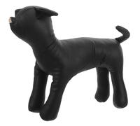 Hohopeti Mannequin pour Chien en Cuir PU Noir Taille S, Présentoir Vêtements Chiens, Support D’Exposition Robuste Et Polyvalent pour Boutique Et Animalerie, Modèle Canin Assis Et Debout