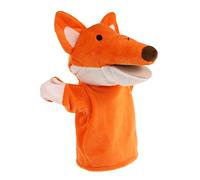 Hohopeti Marionnette à Doigt Peluche Renard Ouvrant la Bouche Éducatif et Ludique pour Garçon Fille Marionnette Animale Colorée pour Éveil et Jeu Maison ou Maternelle