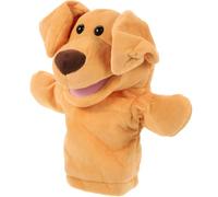 Hohopeti Marionnette à Main Chien Grosse Taille en Coton PP et Tissu Marionnette d'animaux pour Tout-Petits Éducatif pour Raconter des Histoires Couleur Douce