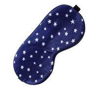 Hohopeti Masque De Sommeil En Tissu Imitation Soie Bleu Marine Masque Oculaire Léger Et Doux Pour Dormir Sangle Élastique Ajustable Multifonction Pour Voyages Relaxation Et Sommeil Profond Unisexe