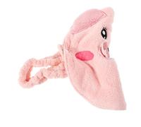 Hohopeti Masque Facial Chauffant Serviette Douce à Vapeur pour Femmes Nettoyage Profond Élimine Impuretés et Points Noirs Design Cochon Mignon Rose pour Soins Du Visage à Domicile