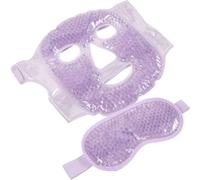 Hohopeti Masque Facial Rafraîchissant en Gel Réutilisable Compresse Froide et Chaude pour Yeux Confort Léger Adapté Voyage et Sommeil Masque Yeux Poches et Maux de Couleur Aléatoire