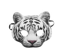Hohopeti Masque Tigre Carnaval EVA avec Élastique Demi-masque Animal Unique pour Cosplay et Fêtes Costumées