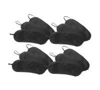 Hohopeti Masque Yeux Jeu de Société Lot de 12 Cache-œil Souple Noir avec Sangle Élastique Réglable Confortable pour Soirées Jeux Nocturnes Accessoires Polyvalents Loisirs Adultes et Garçon