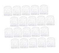 Hohopeti Masques en Tissu Prédécoupés pour Visage 100 Pièces Blanc, Feuille Faciale en Papier de Fibres de Peau, Spa et Soins du Visage Professionnels, Usage Esthétique et Hydratation