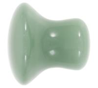 Hohopeti Masseur de Visage en Pierre Verte Forme Champignon Rond pour Améliorer la Circulation et Augmenter la Mobilité, Outil de Massage et Pierre à Gratter