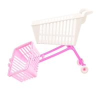Hohopeti Mini Chariot de Courses avec Panier Rose Modèle Décoratif et Rangement Bureau Caddie Stable et Résistant pour Petits Objets et Accessoires Couleur Aléatoire Couleur Aléatoire