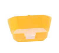 Hohopeti Mini Toilette pour Cochons et Petits Animaux Bac à Litière avec Rebords Hauts Anti-éclaboussures Plateau Coulissant Facile à Nettoyer Installation Sécurisée Adapté Chinchillas et