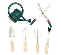 Hohopeti Miniature Kit Outils de Jardin pour Maison de Poupée Arrosoir Râteau et Accessoires de Jardinage Miniatures Décor Micro Scène Léger et Compact