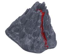 Hohopeti Modèle de Réaliste Plastique Décoratif Lave Miniature pour Jardin Bonsaï Statue Volcano Portable et Léger pour Décoration