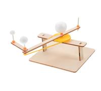 Hohopeti Modèle Système Solaire Bois DIY Enseignement Astronomique Planétarium Orbital Éducatif pour Garçon Fille Science Stem