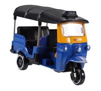 Hohopeti Modèle Tricycle Alliage Vintage Bleu Décoration Bureau Compact Léger Style Rétro Thaïlandais