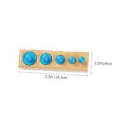 Hohopeti Montessori Cylindres Bois Colorés pour Développement Précoce Motricité Fine et Coordination Main-œil Jeu Éducatif pour Garçon et Fille