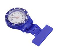 Hohopeti Montre de Poche Infirmière Lumineuse à Quartz Bleu, Aiguille Phosphorescente, Cadran Moyen, Montre de Poitrine Portable pour Surveillance Médicale Nocturne