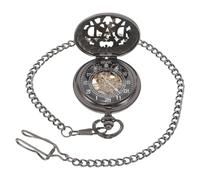 Hohopeti Montre de Poche Mécanique Vintage pour Homme à Remontage Manuel avec Chiffres Arabes Style Rétro Classique et Chaîne Présent pour Anniversaire et Occasions Spéciales