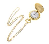 Hohopeti Montre de Poche Rétro avec Chaîne Serpent, Cadran Large, Métal Doré, Montre du Zodiaque Chinois pour Homme et Femme, Style Vintage, Usage Quotidien, Grand Format