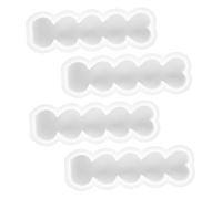 Hohopeti Moule à Bougie en Silicone Forme de Cœur 4 Pièces Moules à Pâtisserie en Silicone pour Chocolats et Bougies pour Décoration Saint-Valentin et Fêtes