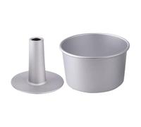 Hohopeti Moule à Gâteau Rond Haut avec Fond Amovible Moule Cuisson Antiadhésif pour Chiffon Genoise et Mousse Distribution Uniforme Chaleur Adapté Usage Professionnel et Maison