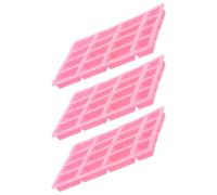 Hohopeti Moule en Silicone Mini Briques pour Maquette, Lot de 3, Rose | Scènes Miniatures et Plâtre, Usage DIY et Activités Stem, Format Standard, Réutilisable Couleur Aléatoire
