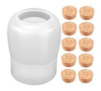 Hohopeti Moule Silicone pour Bouteille DIY Résine Époxy Moule Souple pour Pot de Rangement Créatif Restauration Facile pour Artisanat