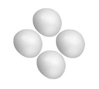 Hohopeti Mousse Hémisphère Artisanale Blanche 4 Pièces pour Projets DIY | Polystyrène, Surface Non Peinte et Lisse, Support pour Bouquets de Mariée, Ateliers Créatifs