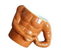 Hohopeti Mug Muscle 10Oz en Céramique Anse Ergonomique, Tasse pour Café et Thé, Usage Quotidien Maison et Extérieur, Design Simple et Surface Lisse