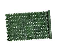 Hohopeti Mur Végétal Artificiel Feuillage Vert Réaliste pour Jardin et Balcon, Clôture Imitation Feuilles 0,5x3 M, Treillis Plastique Résistant aux UV, Décoration Extérieure Respirante