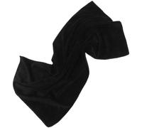 Hohopeti Nappe de Maquillage Noire Mate 50x80 Cm, Tapis de Table Rectangulaire en Tissu Solide, Protection Polyvalente pour Coiffeuse et Nail Art, Légère et Facile à Nettoyer, pour Salon