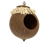 Hohopeti Nid Oiseau Coque de Noix Naturelle Maison Élevage Suspendue pour Oiseaux Domestiques et Facile à Utiliser