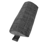 Hohopeti Oreiller De Chaise Longue Extérieur Multifonctionnel pour Fauteuil Inclinable, Coussin Appui-tête Noir-Gris 35x6x15 Cm, Confortable Et Portable pour Jardin, Plage Et Bureau