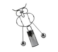 Hohopeti Ornement de Bureau Hibou en Fer Artisanal, D'équilibre à Bascule Rotatif, Décoration Scientifique Éducative pour Stress et Apprentissage, Présent Original pour Adultes et Garçon
